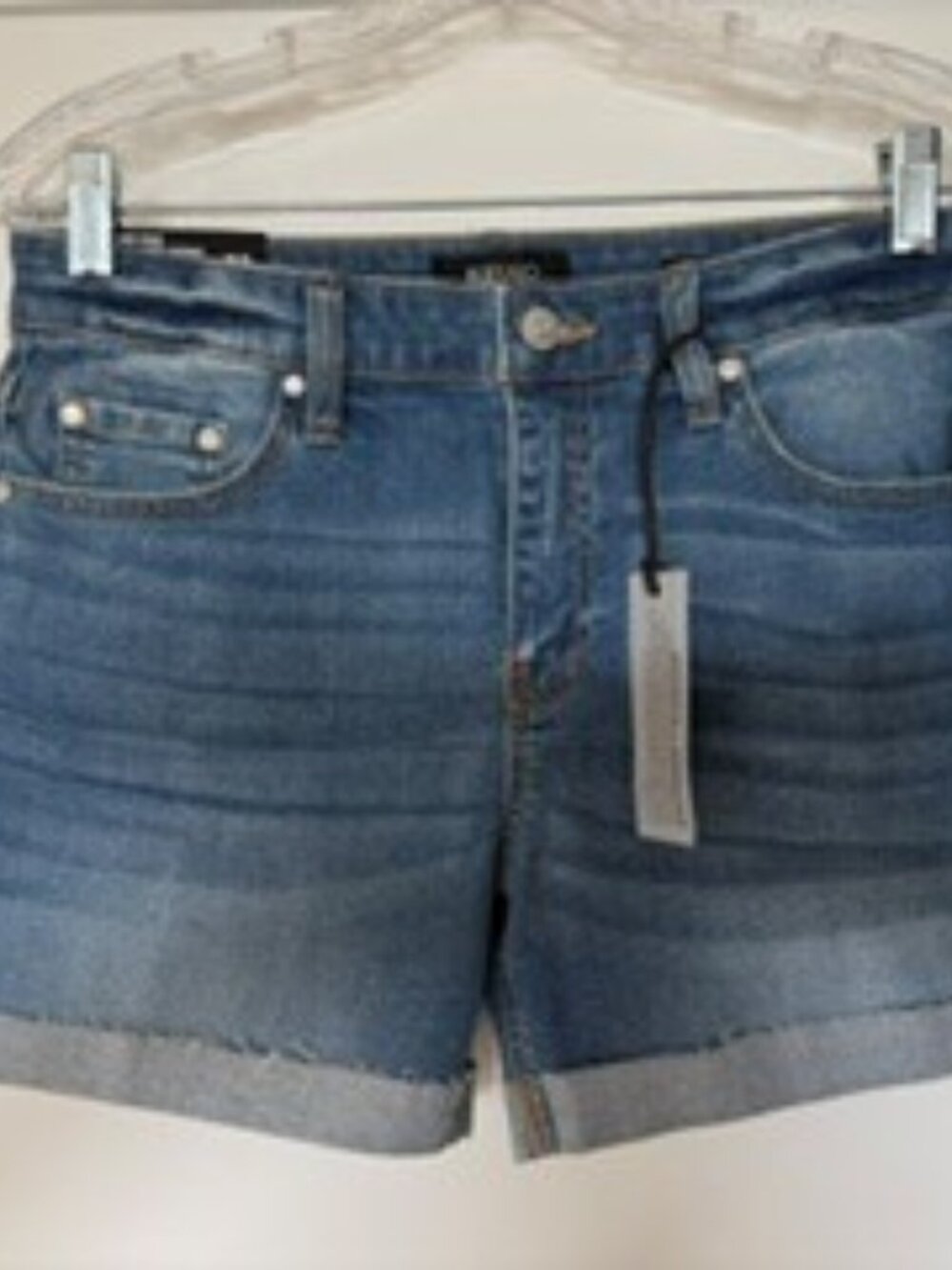 Buffalo David Bitton Sanna Mid-Rise Relaxed Shorts — Size 27 — NWT